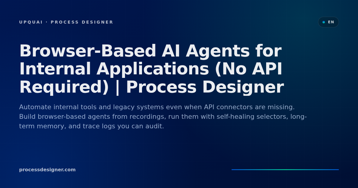 Browser-Based AI Agents for Internal Applications (No API Required ...