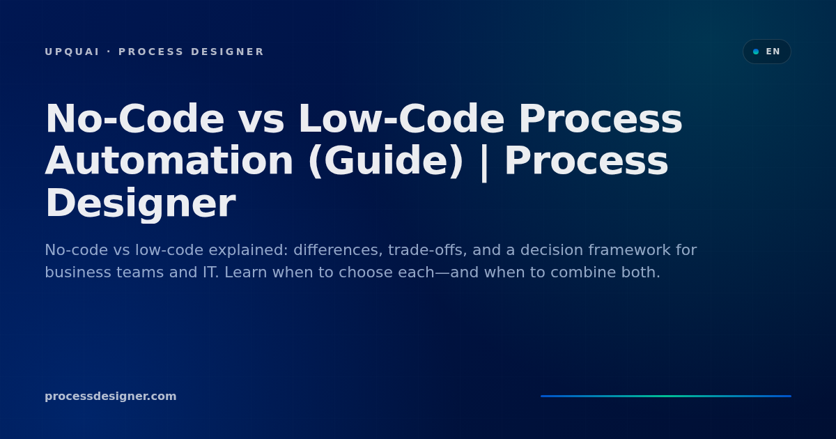 low code vs no code: a comprehensive comparison low... No-Code vs Low-Code Process Automation (Guide) | Process Designer